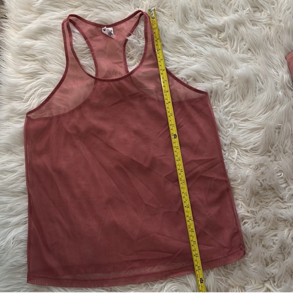 Victoria's Secret Wine Sheer Tank Top - Picture 4 of 6